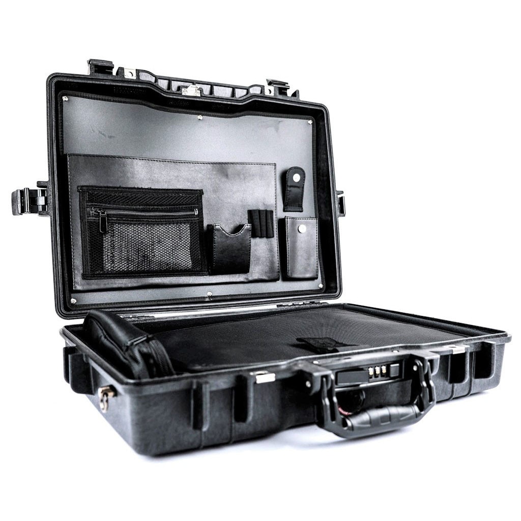 Servieta rigida laptop 17' Peli 1495CC1 "Protector Laptop Case", submersibila si antisoc, cu organizatoare si cifru