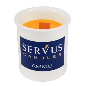 Lumanare Parfumata Orange cu fitil din lemn Lumanare Parfumata Orange cu fitil din lemn
