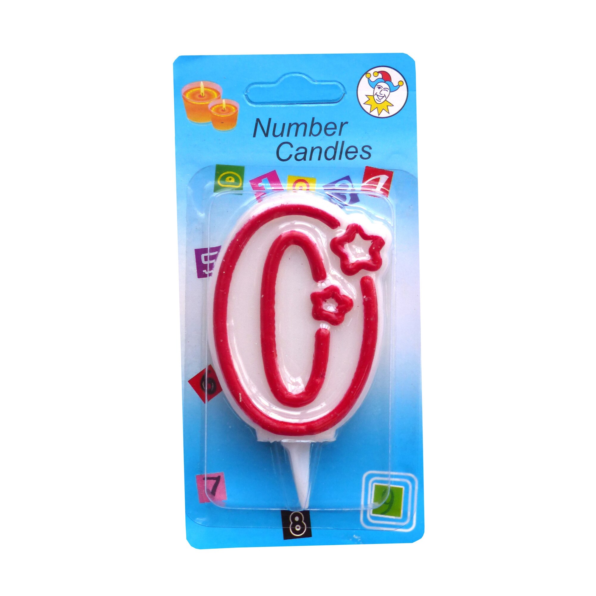 Lumanare aniversara cifra 0