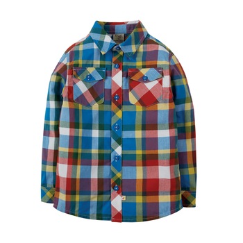 Camasa Hector de vara, in carouri, bumbac organic, multicolor, baieti Camasa Hector de vara, in carouri, bumbac organic, multicolor, baieti