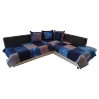 set cuverturi coltar patchwork si 3 perne decor cu huse detasabile model patrate albastrugri 5 piese imagen 42_0_
0