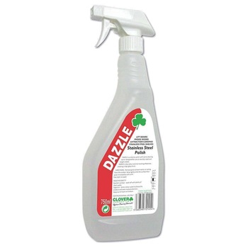 Detergent de curatare si polisare inox, Clover, Dazzle, 750 ml Detergent de curatare si polisare inox, Clover, Dazzle, 750 ml