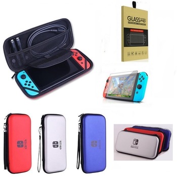 Husa De Protectie Nintendo Switch Gri Rosu Albastru La Alegere + Folie Protector Sticla H9 Husa De Protectie Nintendo Switch Gri Rosu Albastru La Alegere + Folie Protector Sticla H9