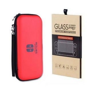 Set Husa De Protectie Consola Si Folie Sticla H9 Protector Nintendo Switch Rosu Set Husa De Protectie Consola Si Folie Sticla H9 Protector Nintendo Switch Rosu