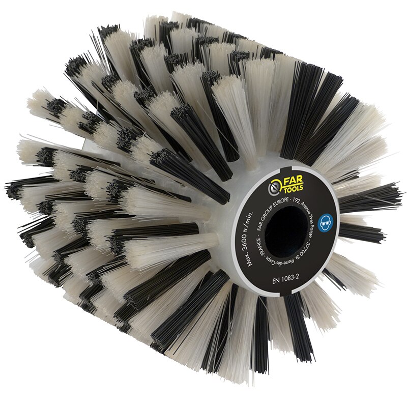 Perie fibre din plastic, pentru slefuitor / restaurator REX - Energybrush, 120x100 mm