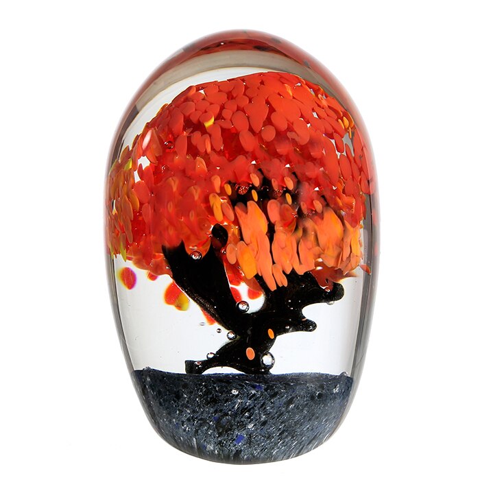 Decoratiune AUTUMN TREE, sticla, 15x10 cm