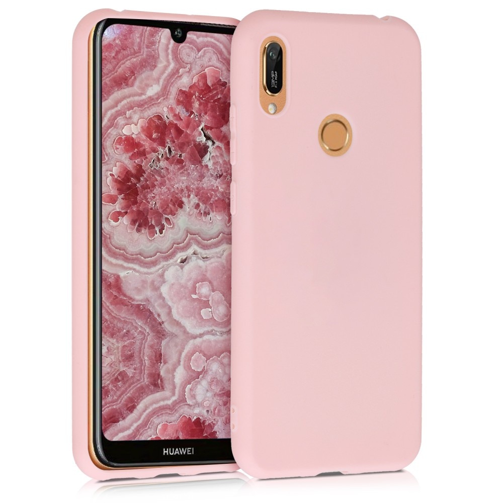 Husa pentru Huawei Y6 2019, Roz , Liquid Silicone, Brand Mobile Tuning