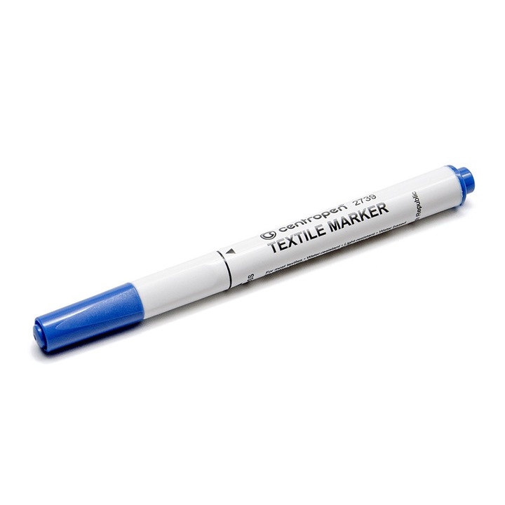 Centropen Textil filctoll, 1,8 mm hegy, kék