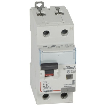 Intrerupator Automat Diferential Combinat 10A 1P+N C 30Ma Ac 6Ka 2Mw - Legrand Dx3 Intrerupator Automat Diferential Combinat 10A 1P+N C 30Ma Ac 6Ka 2Mw - Legrand Dx3