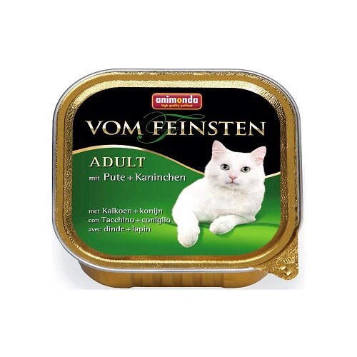 Hrana umeda pentru pisici Vom Feinsten Pate cu Iepure si Curcan 100 g