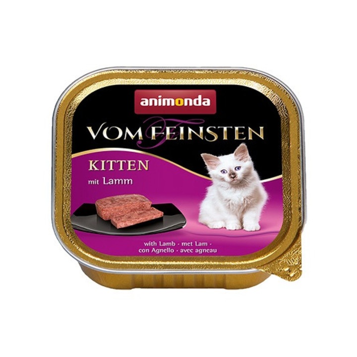 Vom Feinsten Kitten macskaeledel, nedves, bárány, 100 g