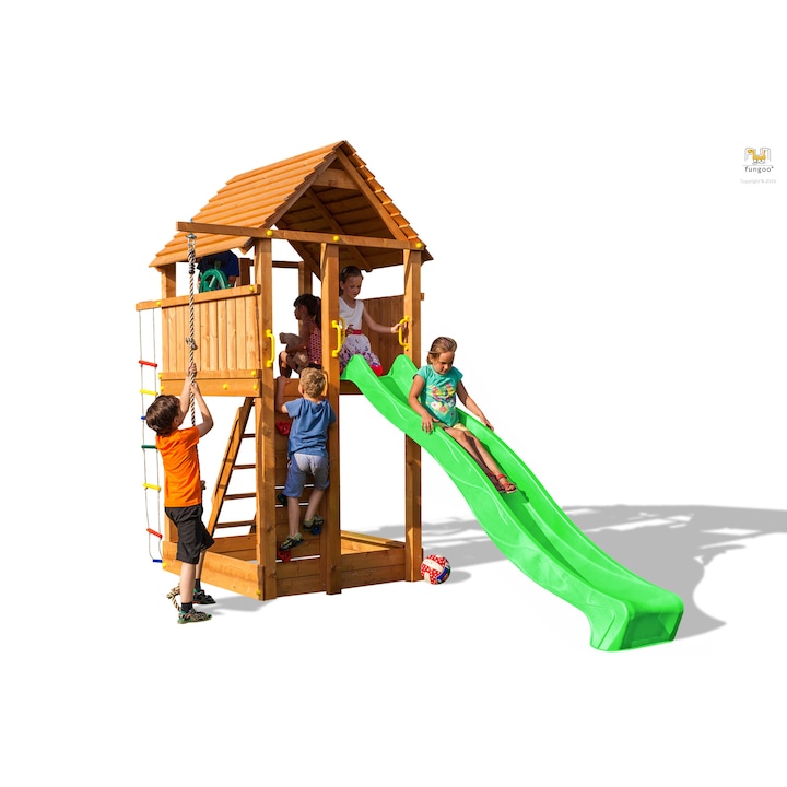Детска площадка с пързалка Fungoo FORTRESS