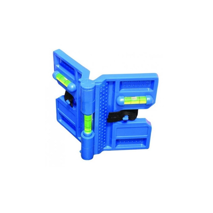 Nivela pentru stalpi, 3 fiole, magneti, curea de prindere, 26028 Levior