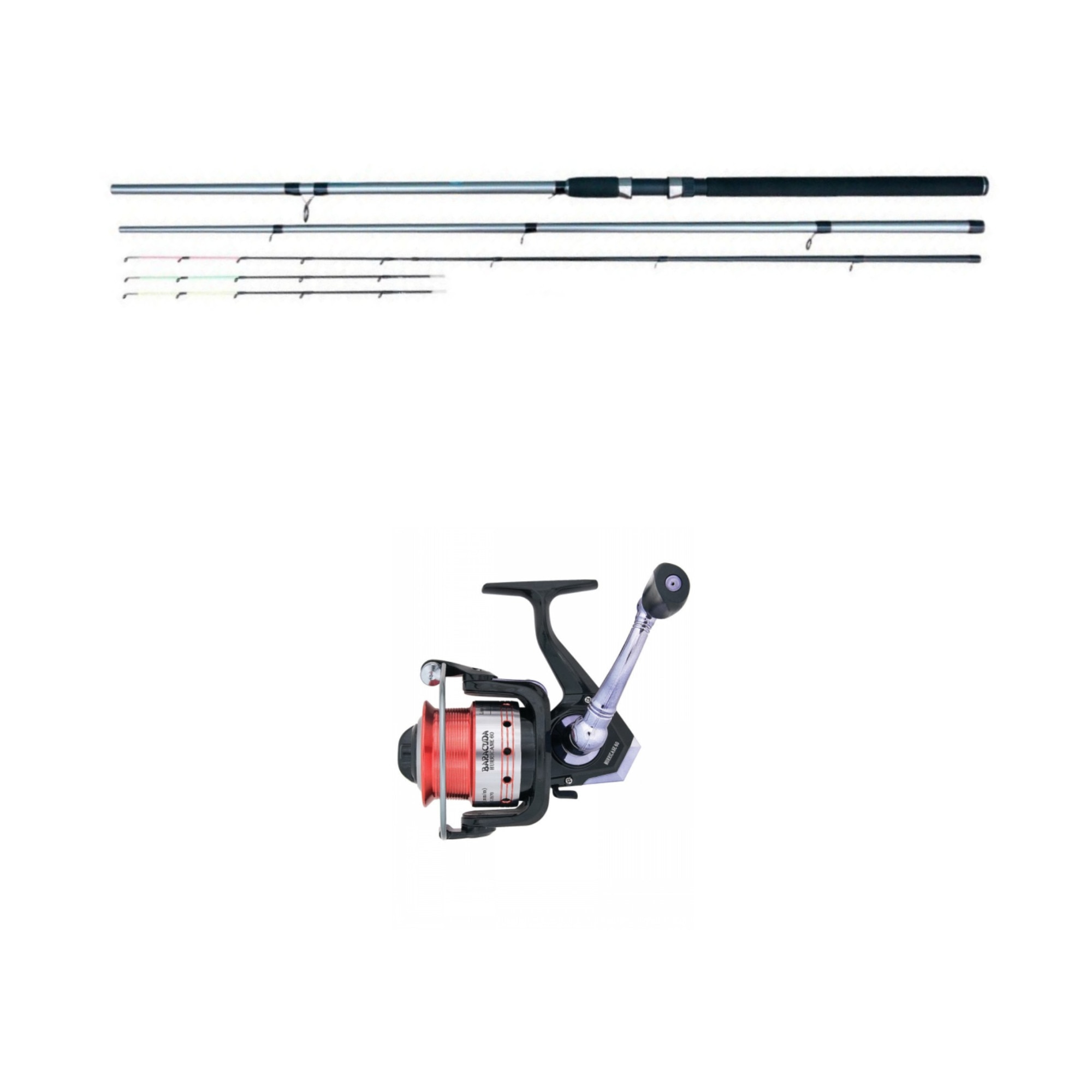 Set Feeder Bracuda Lanseta Storm Feeder 3.6m si Mulineta Hurricane 40