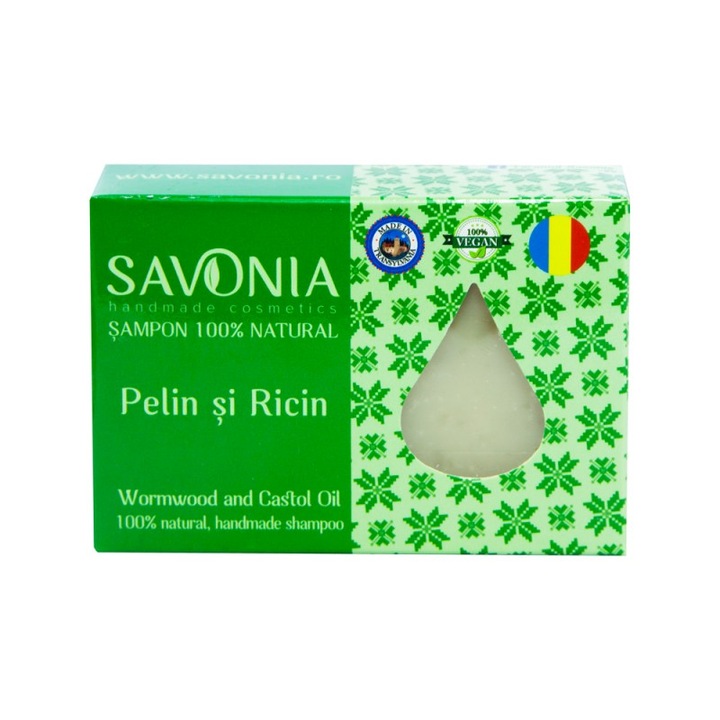 Sampon Solid Natural Pelin si Ricin, 90g