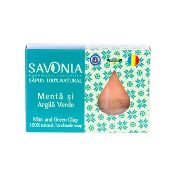 Sapun Natural Menta si Argila Verde 90 gr Sapun Natural Menta si Argila Verde 90 gr
