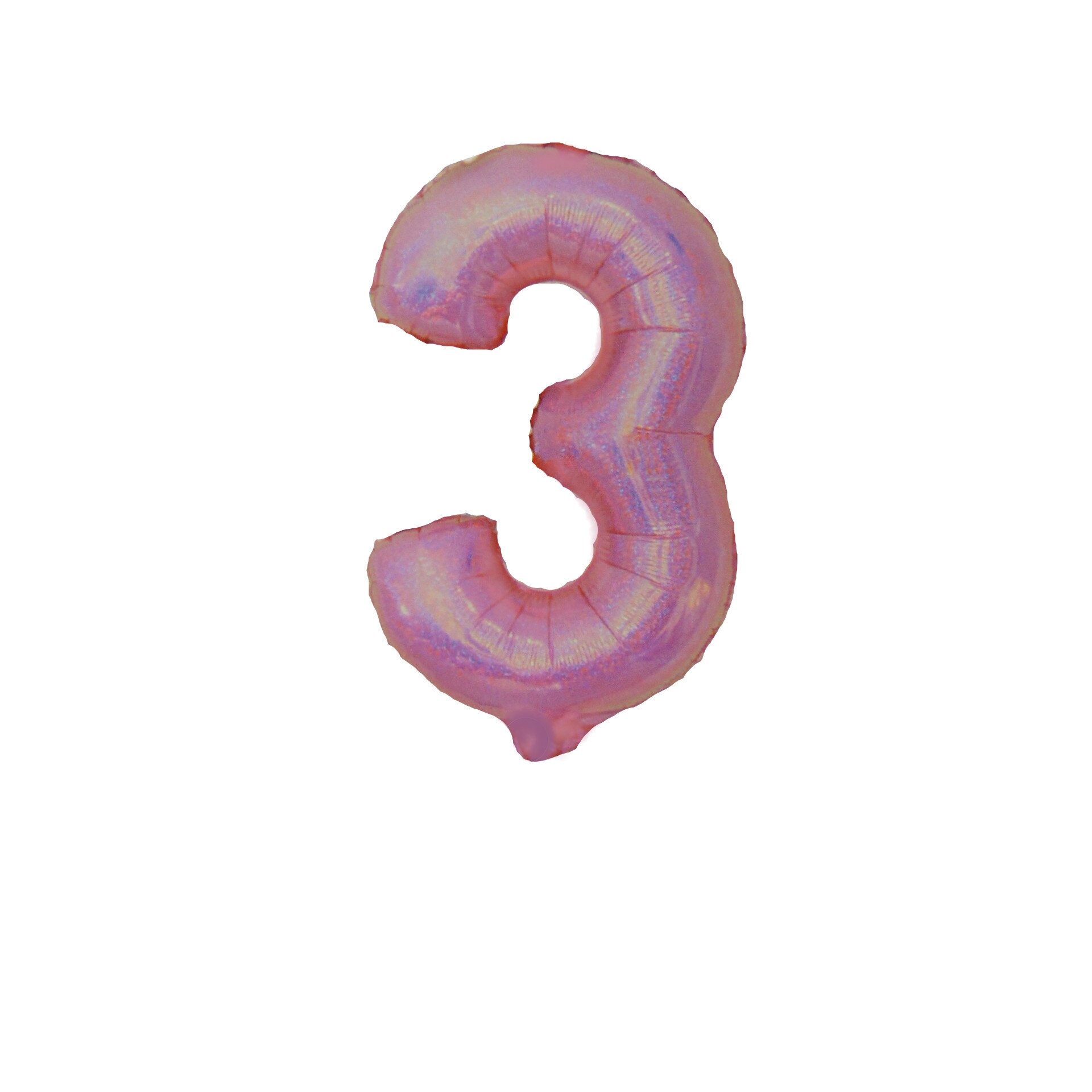 Balon folie cifra 3, roz,100cm