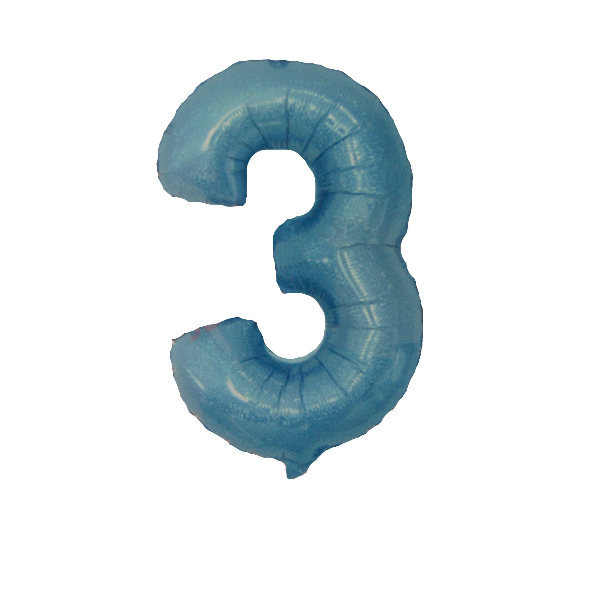 Balon folie cifra 3, albastru