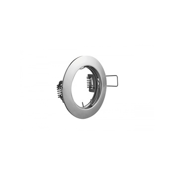 Spot rotund crom, incastrat, diametru 80mm, fix, GTV Spot rotund crom, incastrat, diametru 80mm, fix, GTV