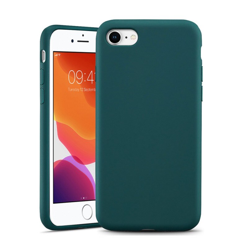 Carcasa ESR iPhone SE 2020 / 8 / 7 Yippee Color Soft Silicone Case, Pine Green