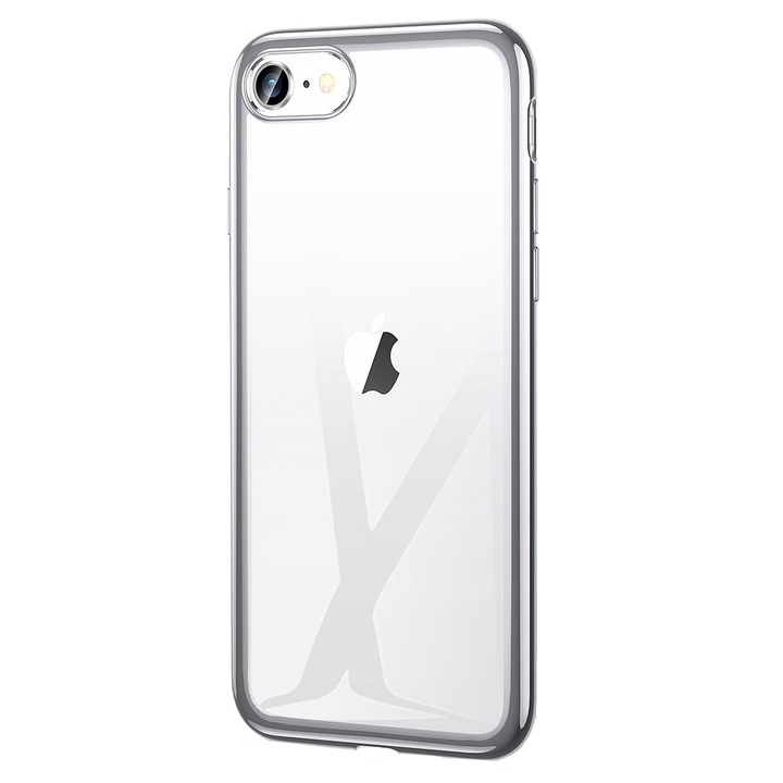 Калъф UltraSlim ESR Essential Crown за iPhone SE 2 (2020), силикон, сребрист
