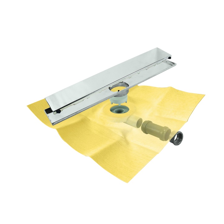 Kit Rigola Dry 50 Linear Flat 60 Waves + membrana impermeabila