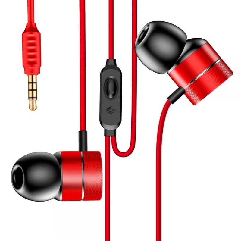 Casti audio cu microfon Baseus Encok H04 Red