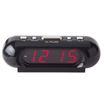 Ceas de masa elSales ELS-716 cu afisaj LED rosu , functie alarma , format ora 24 h , negru Ceas de masa elSales ELS-716 cu afisaj LED rosu , functie alarma , format ora 24 h , negru