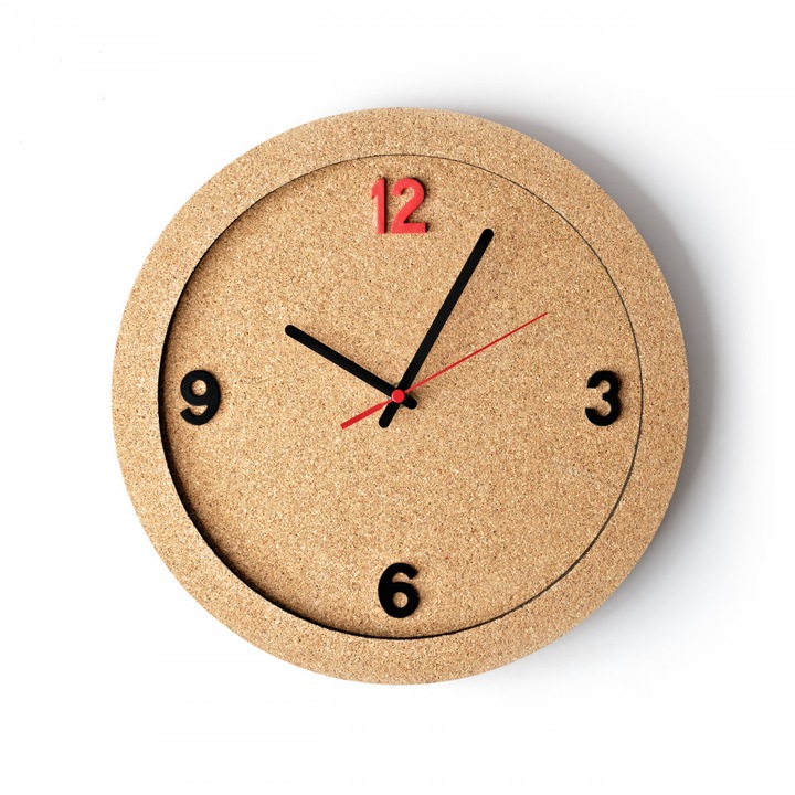 ECO-CORK корков стенен часовник 30см