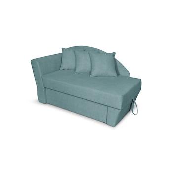 Canapea pat 1 persoana Camelia Verde Menta Enjoy 18, Mobila Domnel, extensibila si cu lada de depozitare, 150 x 80 cm, DR Canapea pat 1 persoana Camelia Verde Menta Enjoy 18, Mobila Domnel, extensibila si cu lada de depozitare, 150 x 80 cm, DR