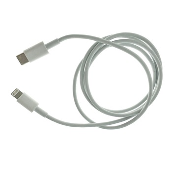 Cablu USB tip C tata la 8-pin lightning tata, lungime 100 cm, alb Cablu USB tip C tata la 8-pin lightning tata, lungime 100 cm, alb