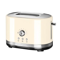 Toaster KitchenAid, 1200 W, 2 sloturi, control manual, Crem