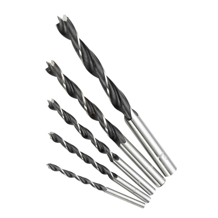 Set 5 Burghie pentru lemn 4 mm -10 mm