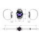 IFit i7 Smartwatch dama - Argintiu Silver