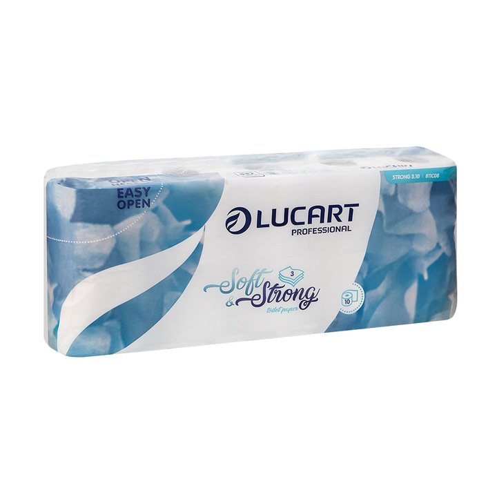 Hartie igienica, Lucart Profesional, 3 straturi, 10 role
