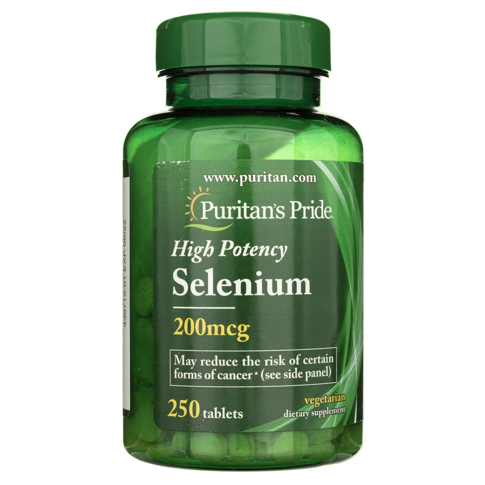Suplimente nutritive Puritan's Pride Selenium 200 mcg, 250 tablete