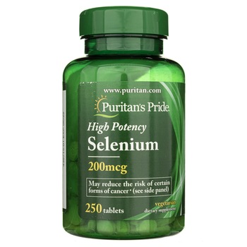 Suplimente nutritive Puritan's Pride Selenium 200 mcg, 250 tablete Suplimente nutritive Puritan's Pride Selenium 200 mcg, 250 tablete