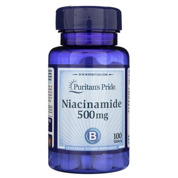 Suplimente nutritive Puritan's Pride Niacinamide 500 mg, 100 tablete Suplimente nutritive Puritan's Pride Niacinamide 500 mg, 100 tablete