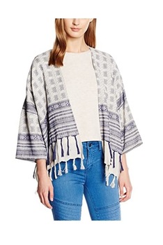 Sacou cardigan, Pieces, Onesize, Mov/Alb, One Size Sacou cardigan, Pieces, Onesize, Mov/Alb, One Size