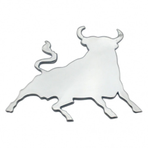 Ornament cromat, model Taur, prindere cu banda dublu adeziva