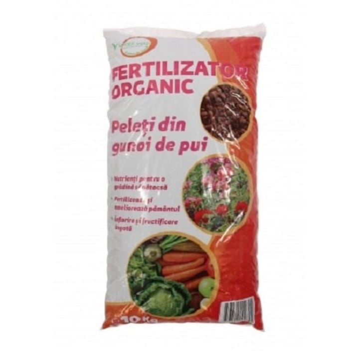 Fertilizator din gunoi de pui peleti, Enviro, gainat de pui, 10 kg