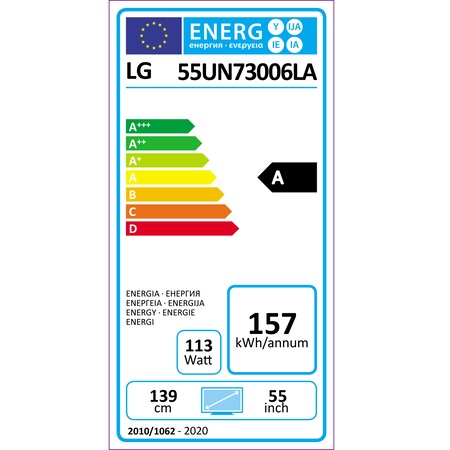 Televizor LG 55UN73003LA, 139 cm, Smart, 4K Ultra HD, LED, Clasa A