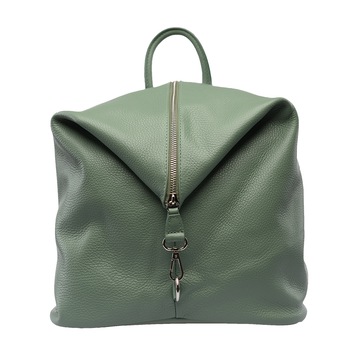 Rucsac dama,piele,Toro Nero,Zip and glow green Rucsac dama,piele,Toro Nero,Zip and glow green