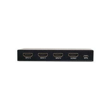 Comutator HDMI rezolutie 4K cu 4 porturi, negru, IOGEAR Comutator HDMI rezolutie 4K cu 4 porturi, negru, IOGEAR