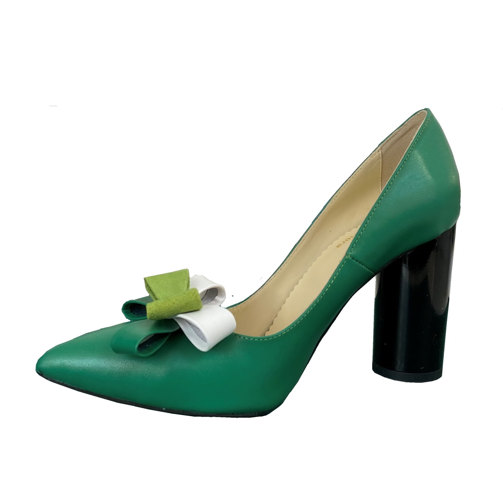 Spit Take away Ripe Pantofi dama Luisa Fiore Garofano, piele naturala, verde, marimea 41 EU -  eMAG.ro