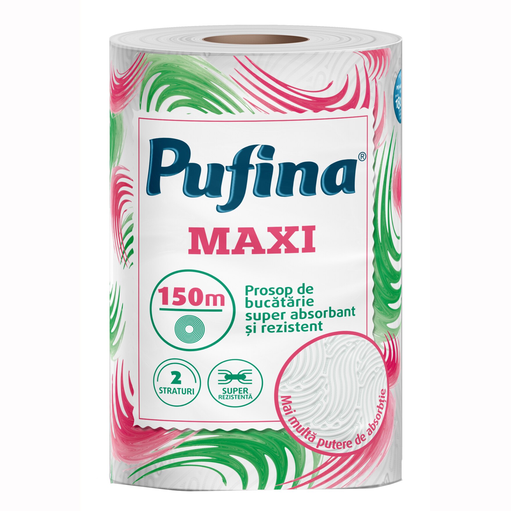 Hartie Pufina Monorola Maxi, 1 rola 2 straturi, 150 m