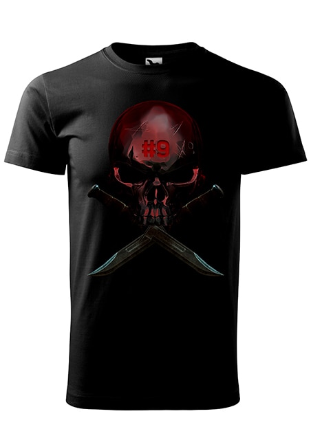 Tricou cu maneca scurta,K-off,negru,Rule Nine