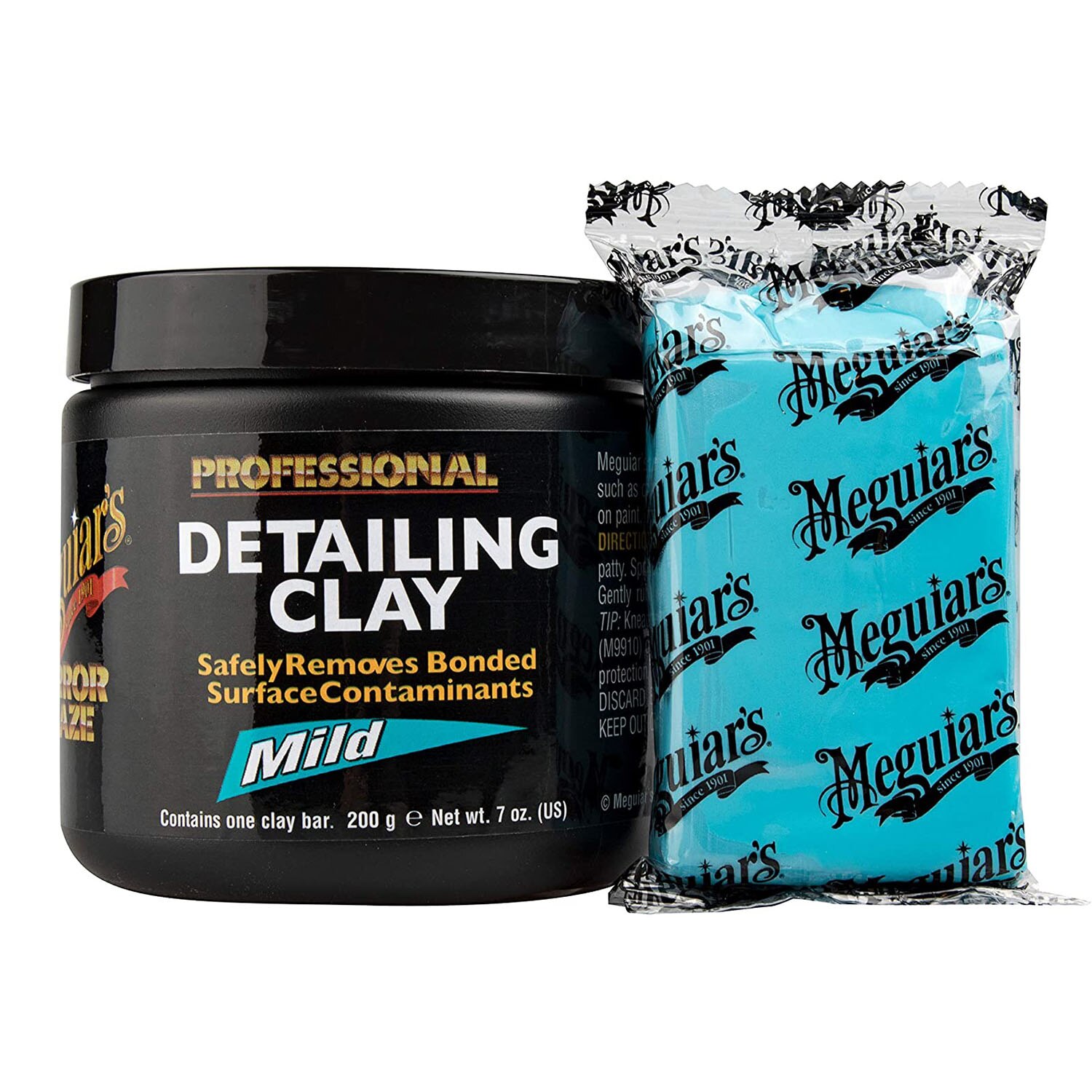 Plastelina curatare depuneri Detailing Clay - Mild - culoare albastra - Meguiar's - 200g