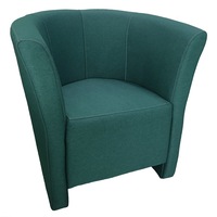 Fotoliu Meduza, Iza, culoare turquoise, stofa, 70x70x70