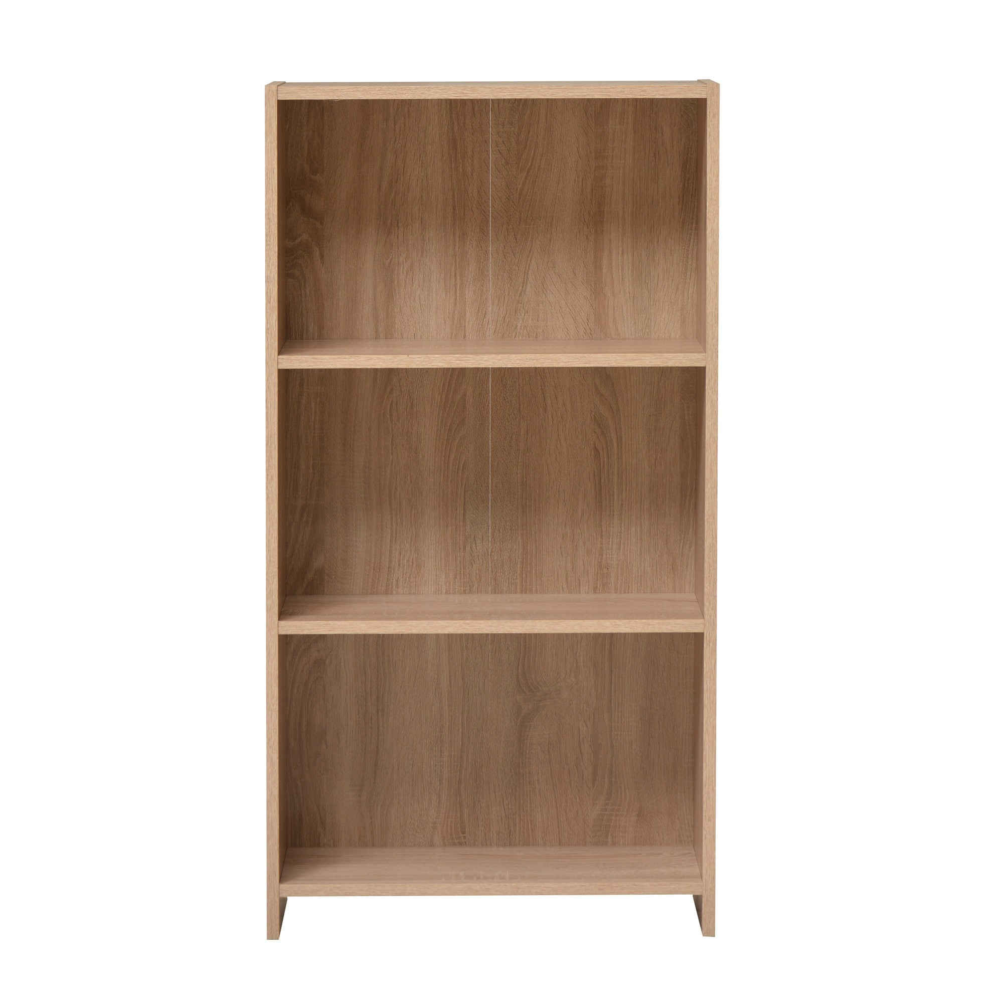 Etajera birou ROMA cu 3 rafturi, culoare stejar sonoma, dimensiuni 57 x 24.5 x 108.5 cm